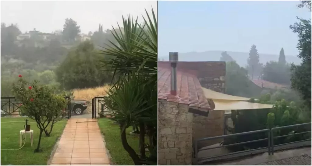 Uzun Tatil Hafta Sonu Öncesi Kıbrıs'ın Birçok Bölgesinde Can Suyu Olacak Sağanak Yağışlar Etkili Oldu