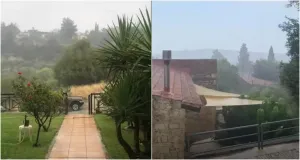 Uzun Tatil Hafta Sonu Öncesi Kıbrıs'ın Birçok Bölgesinde Can Suyu Olacak Sağanak Yağışlar Etkili Oldu