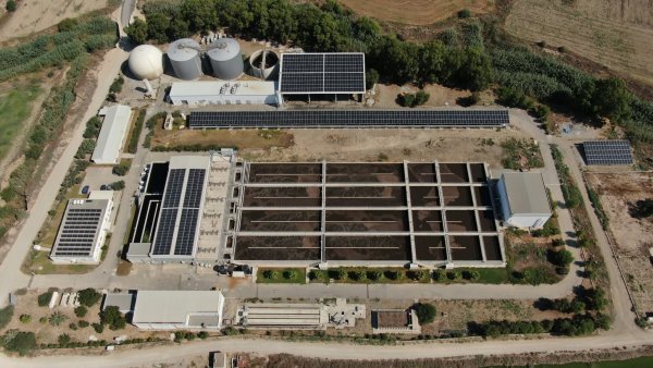 Mia Milia Atıksu Arıtma Tesisi Güneş Enerjisi Santraliyle Donatıldı