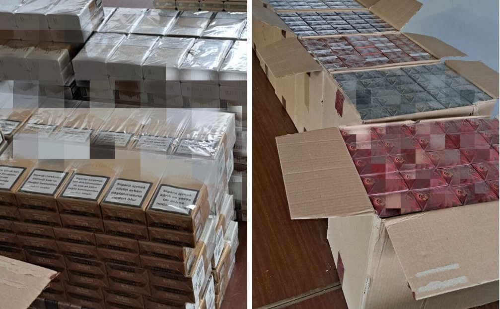 Polis Lefkoşa'da büyük miktarda gümrüksüz tütün ürünü ele geçirdi