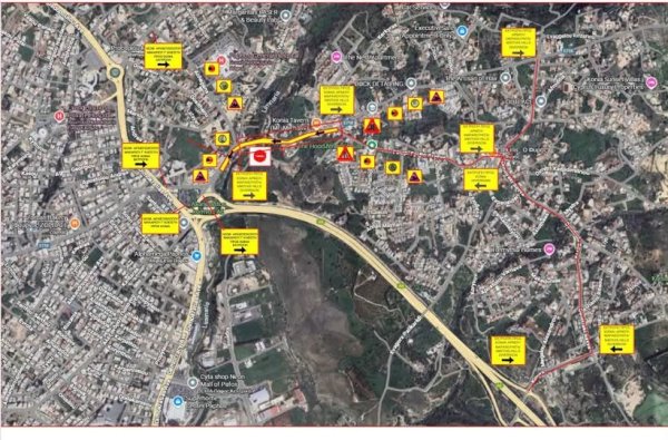 Baf belediyesi Konia yakınında trafik kısıtlaması duyurdu