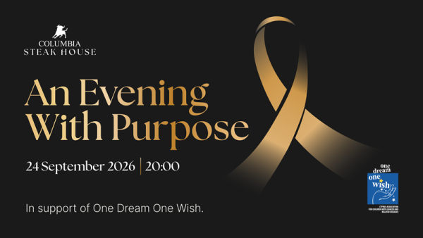 Columbia Steak House, 'One Dream One Wish' Derneği İçin Özel Bir Yemek Düzenliyor