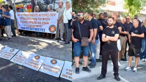 Aktivistler ve avcılar meclis önünde protesto etti, polis Ajax birimini konuşlandırdı