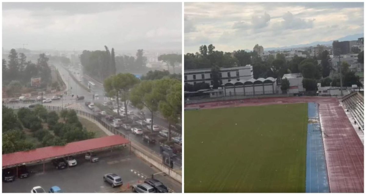 Kıbrıs'ta sarı fırtına uyarısı altında şiddetli yağış