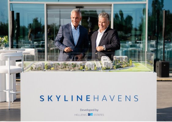 Skyline Havens geliştiricileri The Ellinikon'da 350 misafire inşaat ilerlemesini tanıttı