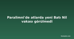 Paralimni'de atlarda yeni Batı Nil vakası görülmedi