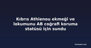 Kıbrıs Athienou ekmeği ve lokumunu AB coğrafi koruma statüsü için sundu