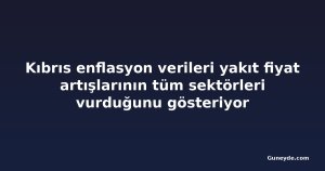 Kıbrıs enflasyon verileri yakıt fiyat artışlarının tüm sektörleri vurduğunu gösteriyor