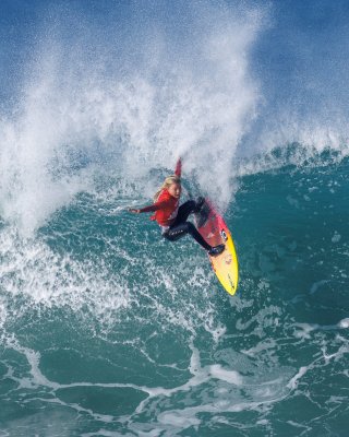 Brooks Trestles Pro'da üst üste üçüncü kez kazandı, Pupo erkeklerde Brezilya'ya galibiyet getirdi
