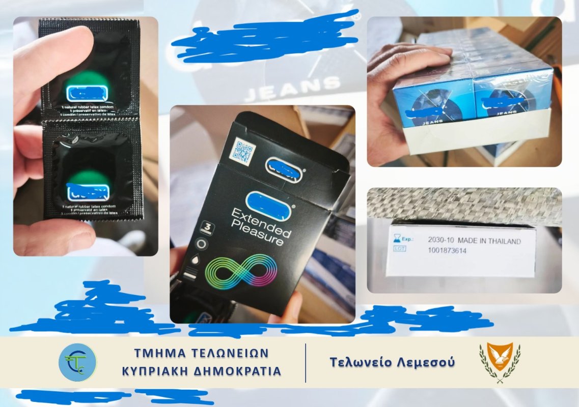 Gümrük Dairesi 28 bin sahte prezervatife el koydu, sağlık konusunda uyardı