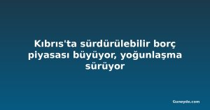 Kıbrıs'ta sürdürülebilir borç piyasası büyüyor, yoğunlaşma sürüyor