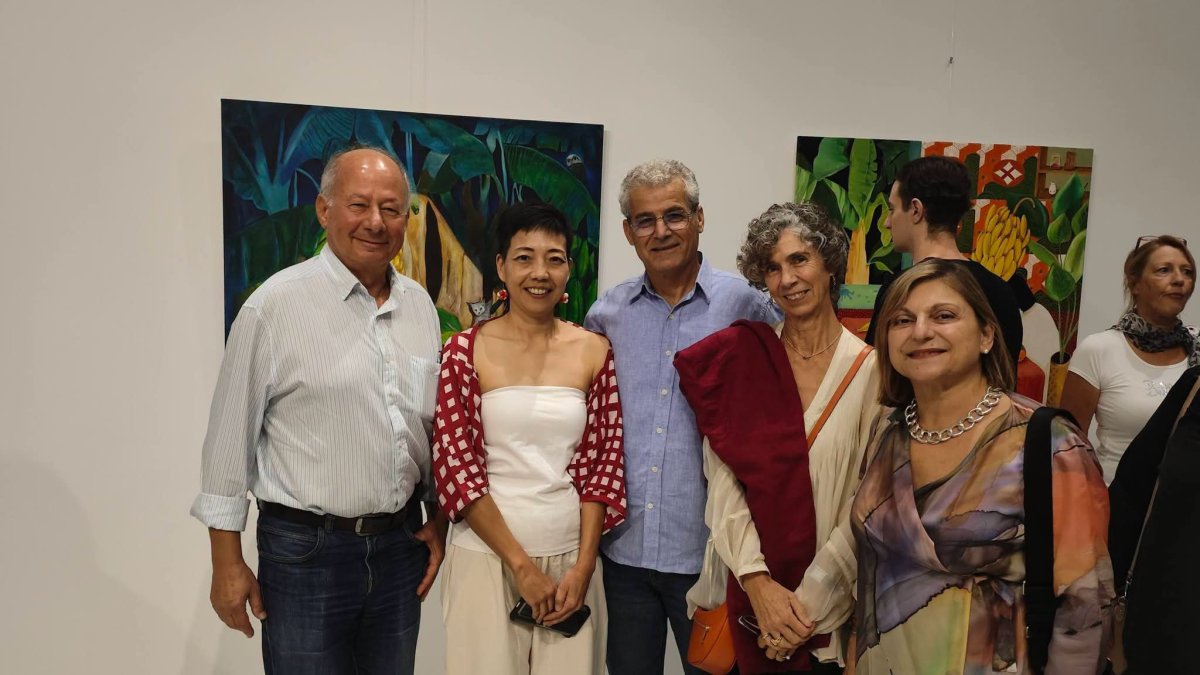 Japon ressam Chiaki Kamikawa'nın “Harmoni” sergisi Baf'ta açıldı