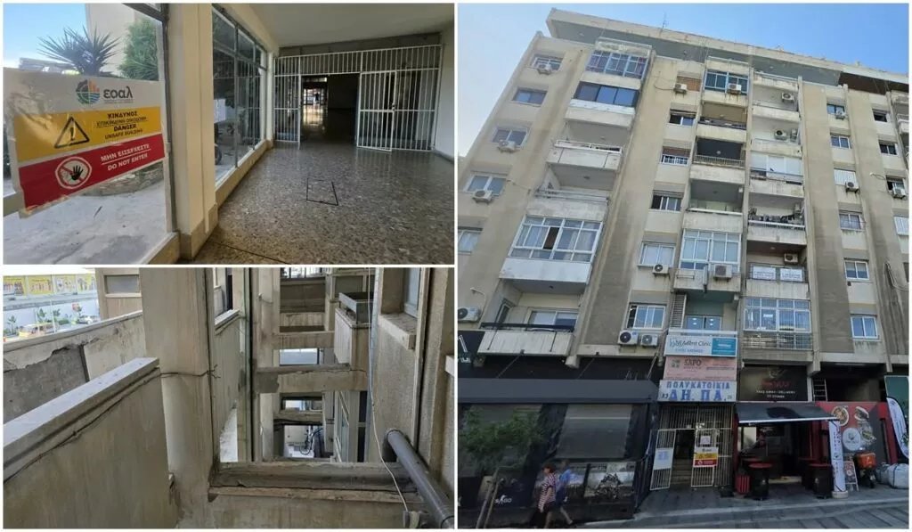 Larnaka'daki DİPA bloğunda tahliye, sakinlerin mühendis tutup onarıma başlamasıyla ertelendi