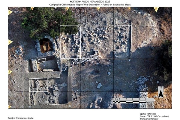 Larnaka'daki kazılarda Bizans dönemine ait kilise ve kil işleme tankı bulundu