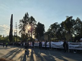 Cumhurbaşkanlığı önünde öğretmenler eylemde: Hristodulidis'ten atama sisteminde kalıcı kadro talebi