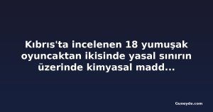 Kıbrıs'ta incelenen 18 yumuşak oyuncaktan ikisinde yasal sınırın üzerinde kimyasal madde bulundu