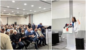 Sosyal Demokrat Hareket (EDEK) kongresinde Sofia Hristodulu Makri'den birlik çağrısı