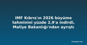 IMF Kıbrıs'ın 2026 büyüme tahminini yüzde 2,9'a indirdi, Maliye Bakanlığı'ndan ayrıştı