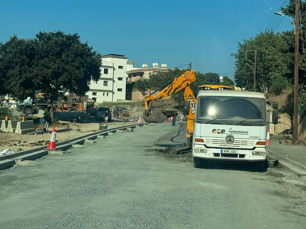 Pafos'ta büyük yol çalışmaları planlanan sürede tamamlandı