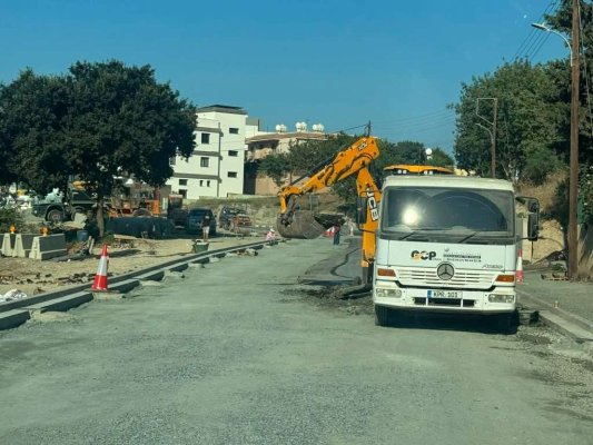 Pafos'ta büyük yol çalışmaları planlanan sürede tamamlandı