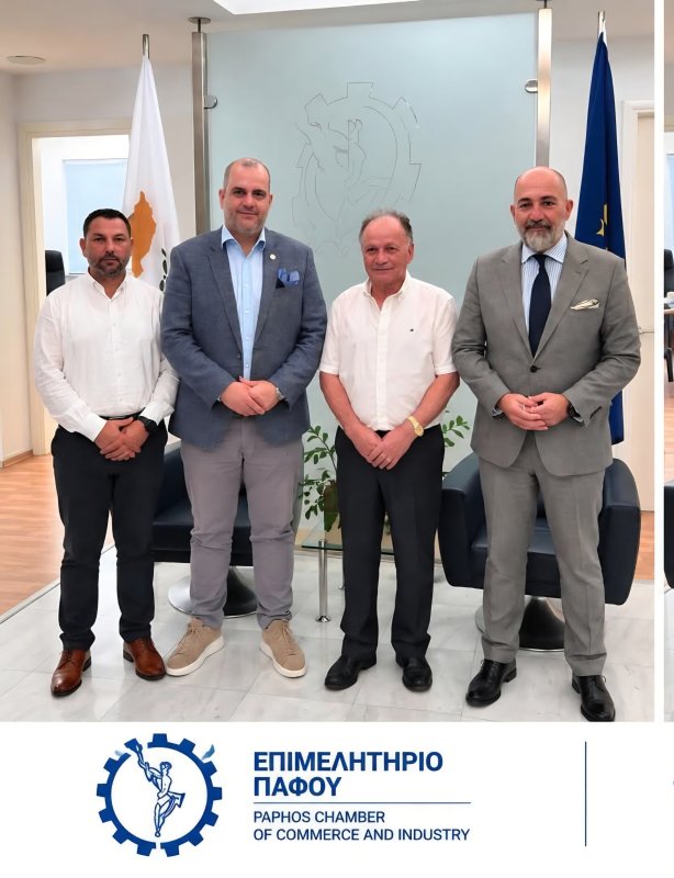 Pafos ve Hanya ticaret odaları Kıbrıs-Girit iş birliğini görüştü